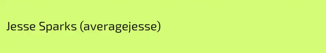 Jesse Sparks (averagejesse)